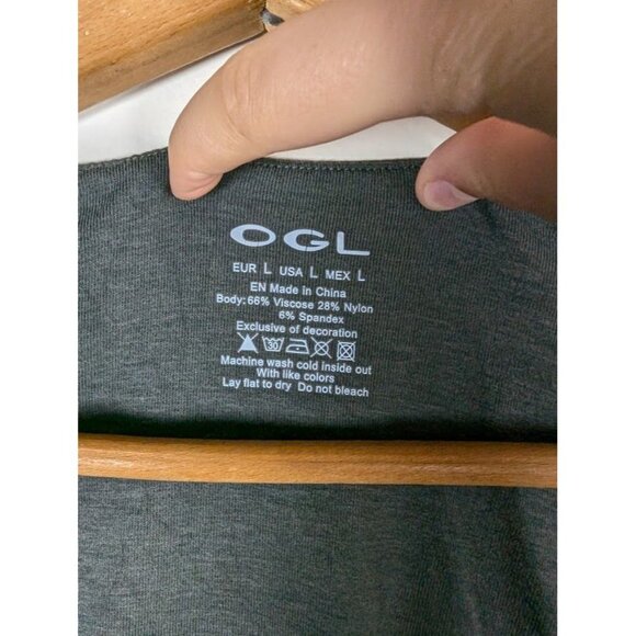 OGL Top Women's Large Built in Bra Minimalist Sustainable OGLmove Quite Luxury - Picture 3 of 5